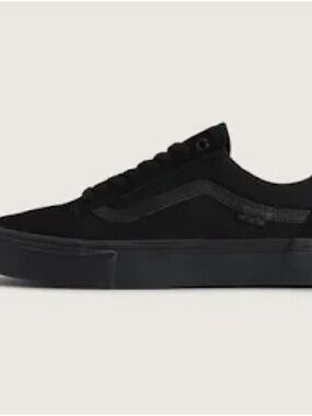 Vans Kids Black Low-Top Skate Sneakers